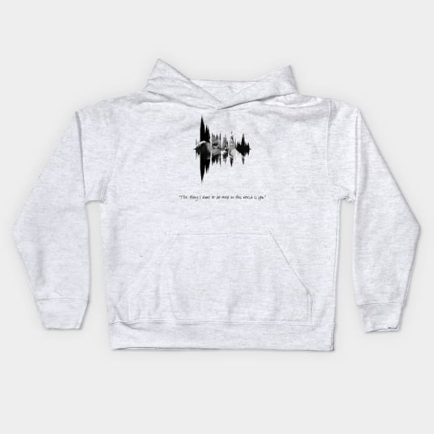 WayHaught Sound Wave - The thing I want to do most... is you  (Wynonna Earp) Kids Hoodie by VikingElf